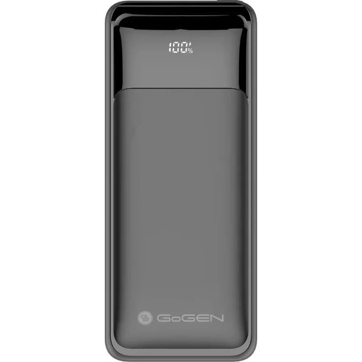 GoGen Powerbank PB300002B, 30000 mAh mit 65 Watt Leistungsabgabe und Power Delivery, Schwarz