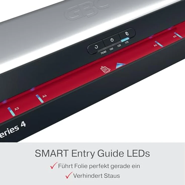 GBC Laminiergerät 480HS, Hochgeschwindigkeits-Laminierer A3 mit 800 mm/min, 75-175 µm Folienstärke, EU Version, automatische Abschaltung – Bild 6