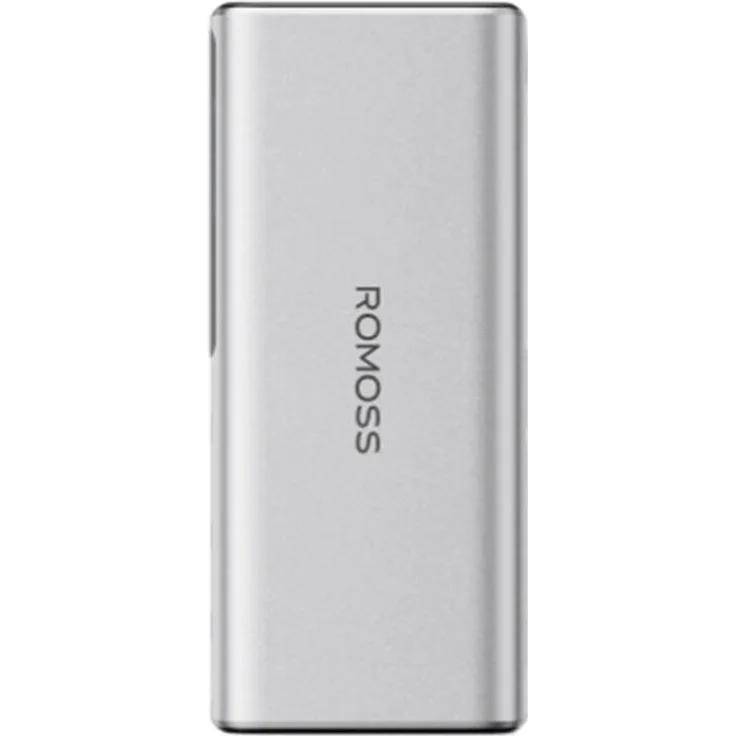 Romoss PPU20 20000mAh 130W Powerbank (Silber) - Leistungsstarke Powerbank mit intelligenter Energieverwaltung