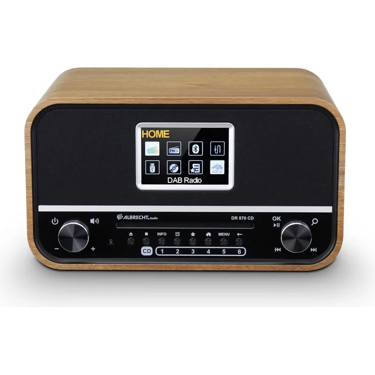 Albrecht DR 870 (UKW, DAB+, Bluetooth), Radio, Braun