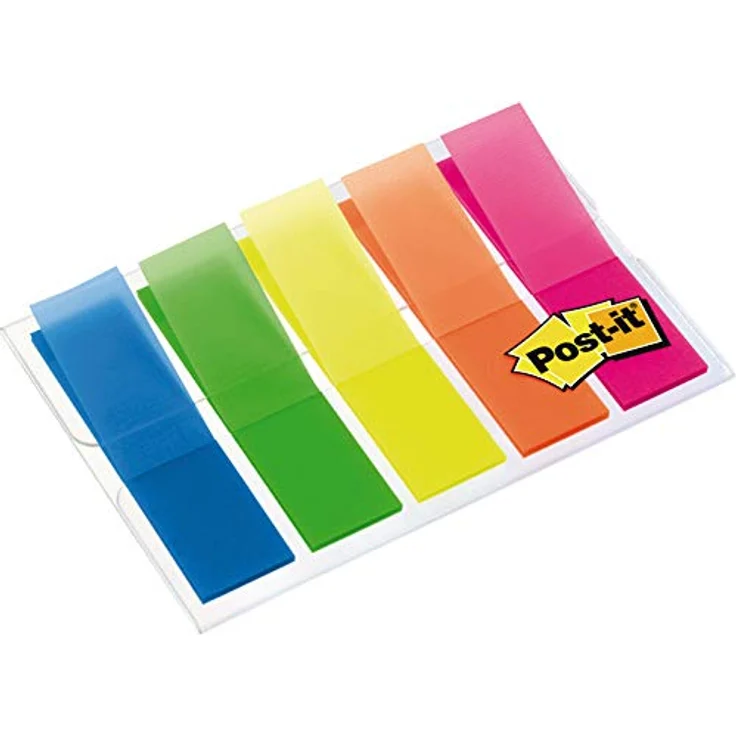Post-it® Haftstreifen Index Mini 683HF5, durchgefärbte Notizzettel für Seiten- und Textmarkierung, 11,9 x 43,2 mm – Bild 2