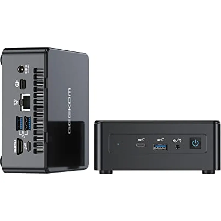 GEEKOM Mini PC, Mini IT8 i5-8259U(bis zu 3,8 GHz) Desktop PC, Windows 11 Pro, 512gb SSD 16gb DDR4 Arbeitsrechner, Mini Computer 4K@60Hz | Unterstützt 4 Displays | 2,4/5GWiFi | BT | Heim-/Büro