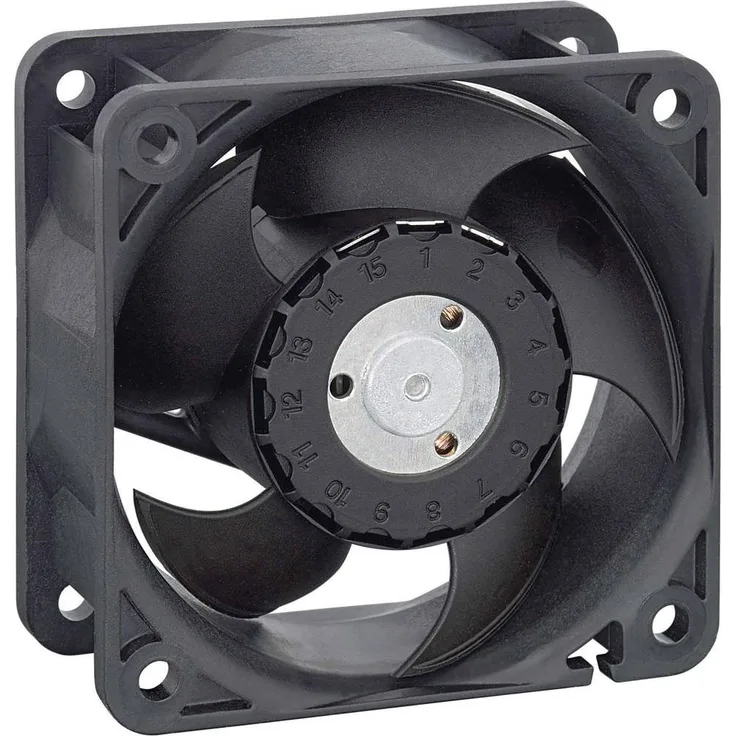 EBM Papst 624 HH, Axiallüfter 24 V/DC, 56 m³/h, kompakt 60 x 60 x 25 mm für Elektroanwendungen