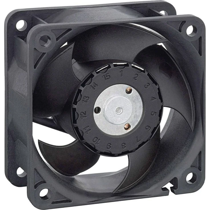 EBM Papst 624 HH, Axiallüfter 24 V/DC, 56 m³/h, kompakt 60 x 60 x 25 mm für Elektroanwendungen