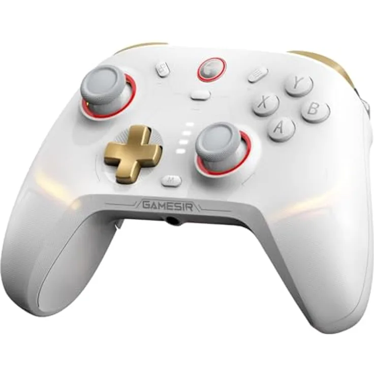 GameSir Cyclone2 TMR Controller pc TMR Hall Stick Gamepad mit dualem Hall Trigger/Micro Trigger Gaming Controller für Switch, Android, iOS und PC Verkabelt/Drahtlos/2.4G mit Makrotasten Weiß