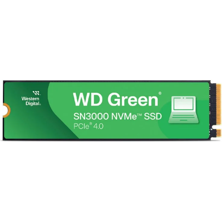 SanDisk WD Green SN3000, NVMe SSD 1TB (1000 GB, M.2 2280) mit PCIe Gen4, hohe Lese-/Schreibgeschwindigkeit bis zu 5000/4200 MB/s
