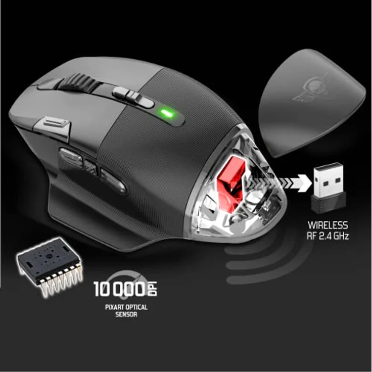 SOG XPERT-M800 Wireless (Kabellos), Maus, Schwarz – Bild 7