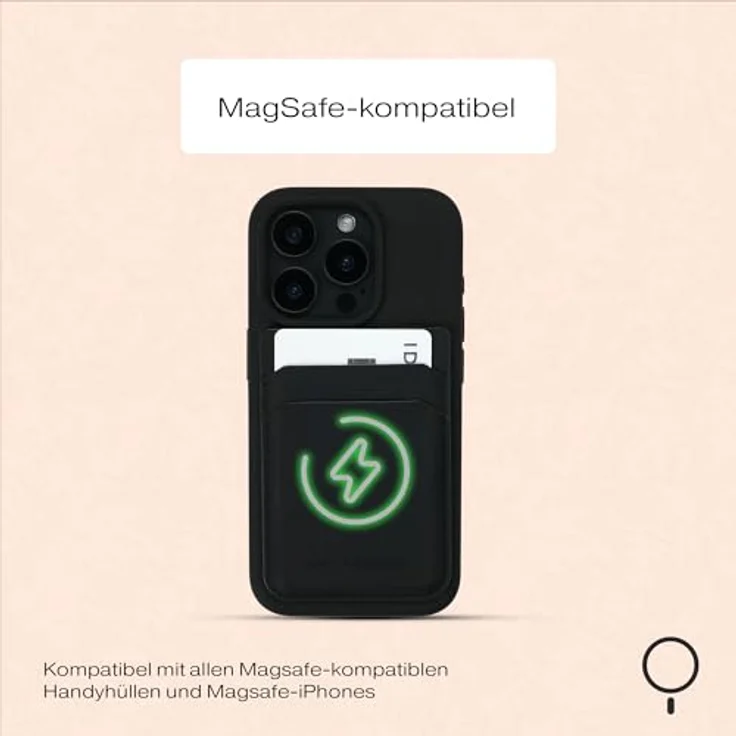 IDEAL OF SWEDEN Magnetic Card Holder MagSafe, Universelles Backcover für Smartphones, Schwarz – Bild 6