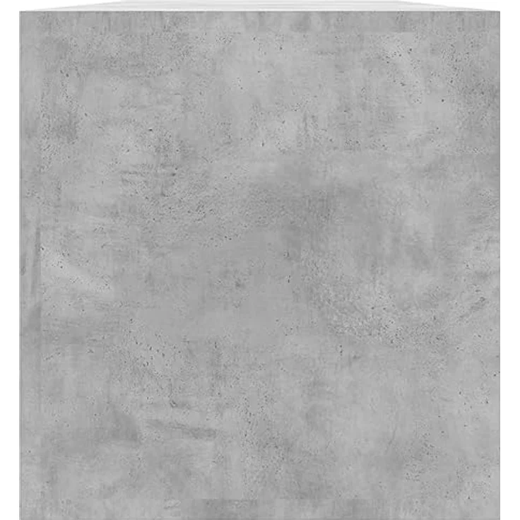 vidaXL Schallplatten-Aufbewahrungsbox Betongrau 71×34×36 cm Spanplatte – Bild 7