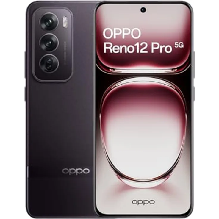 OPPO Reno12 Pro 5G 512GB 12GB Nebula Black OEU, Smartphone mit beeindruckender Kamera