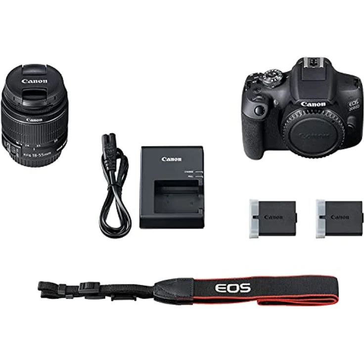 Canon 2000D Kit Schwarz inkl. EF-S 18-55mm IS II – Bild 2
