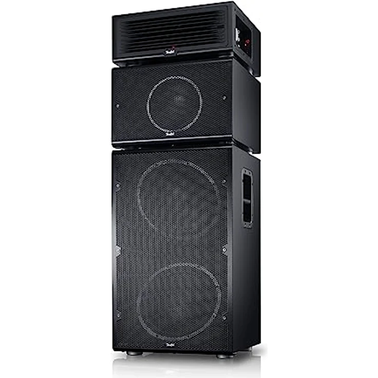 Teufel Power HiFi Stereo-Set, Modulares Lautsprecher-System mit 440 Watt pro Turm, Bluetooth, Schwarz - Preisvergleich – Bild 2