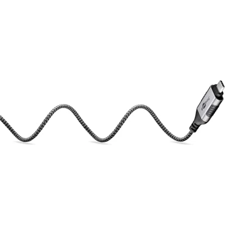 Goobay Ethernet-Kabel USB-C 3.1 auf RJ45 Slim, 5 m, CAT 6, bis zu 1 Gbit/s, schwarz-silber – Bild 4