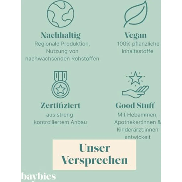 baybies Wind und Wettercreme 50 ml, Schützt vor Kälte und Nasse, Babycreme für sensible Babyhaut, Vegan & Naturzertifiziert, Mit Apothekerin Entwickelt – Bild 5