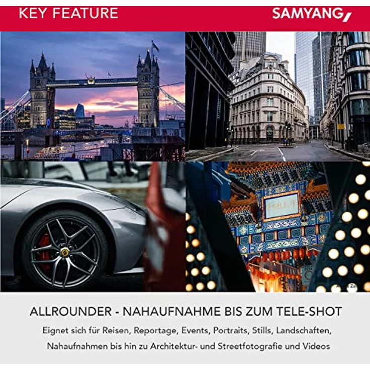 Samyang AF 35-150mm F2,0-2,8 FE für Sony E - All-in-one Zoomobjektiv mit Par Focal, Cinematic Video AF und Dolly Shot Zoom, Custom Switch, ideal für Reise, Wetterschutz, für Sony A9 A7 A7C II A7C R – Bild 5