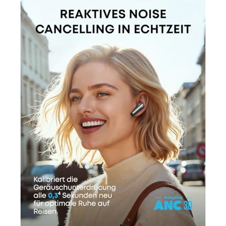 soundcore Liberty 4 Pro von Anker, Kabellose Noise Cancelling Kopfhörer in Schwarz, Earbuds mit 7 Sensoren, Adaptive ANC in Echtzeit, Hi-Fi Studio-Niveau, 2× schneller Laden, kristallklare Anrufe mit 6 Mikros + KI – Bild 4