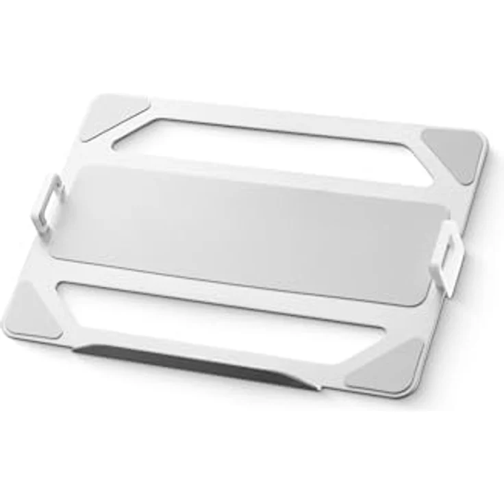 One For All Premium Laptophalterung für Monitorarm, Aluminium (matt) mit ergonomischem Design für mehr Schreibtischplatz – Bild 1