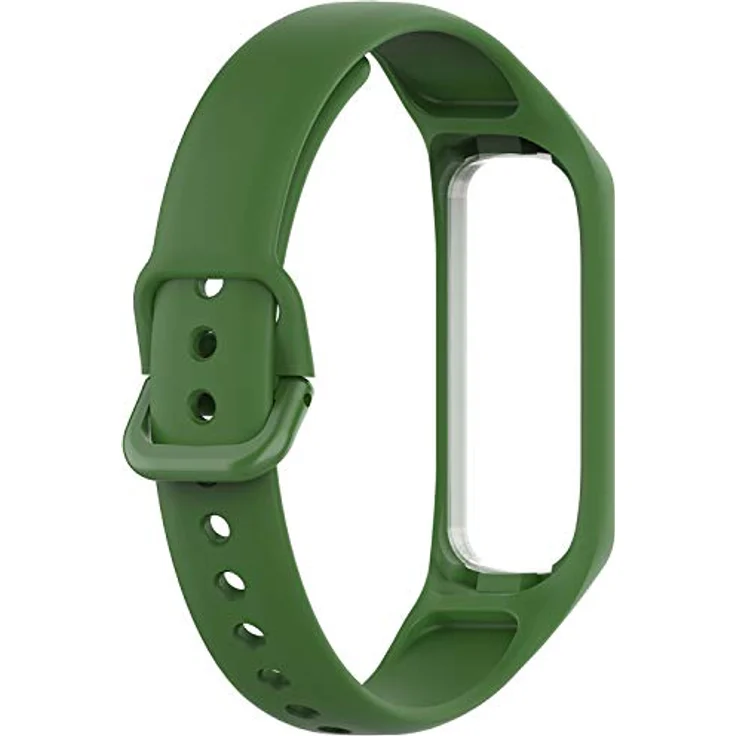 Shieranlee Kompatibel mit Galaxy Fit e SM-R375, Weiches Silikon Sport Ersatzarmband, Schwarz, Für 5.5"-8.1" Handgelenke, Schnelle Installation und Anpassung – Bild 4