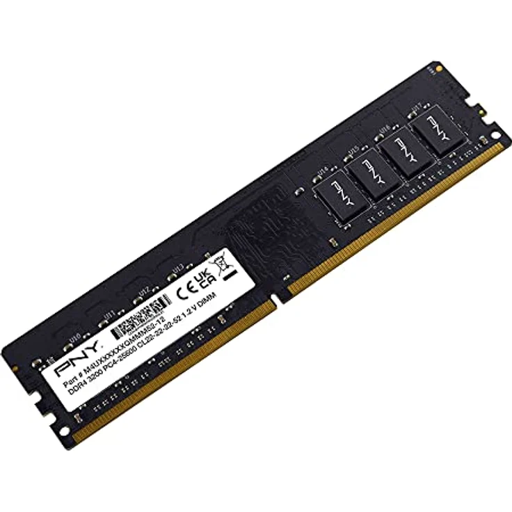 PNY 16GB Performance DDR4 3200MHz CL22 1.2V Desktop Memory (MD16GSD43200-TB) – Bild 2
