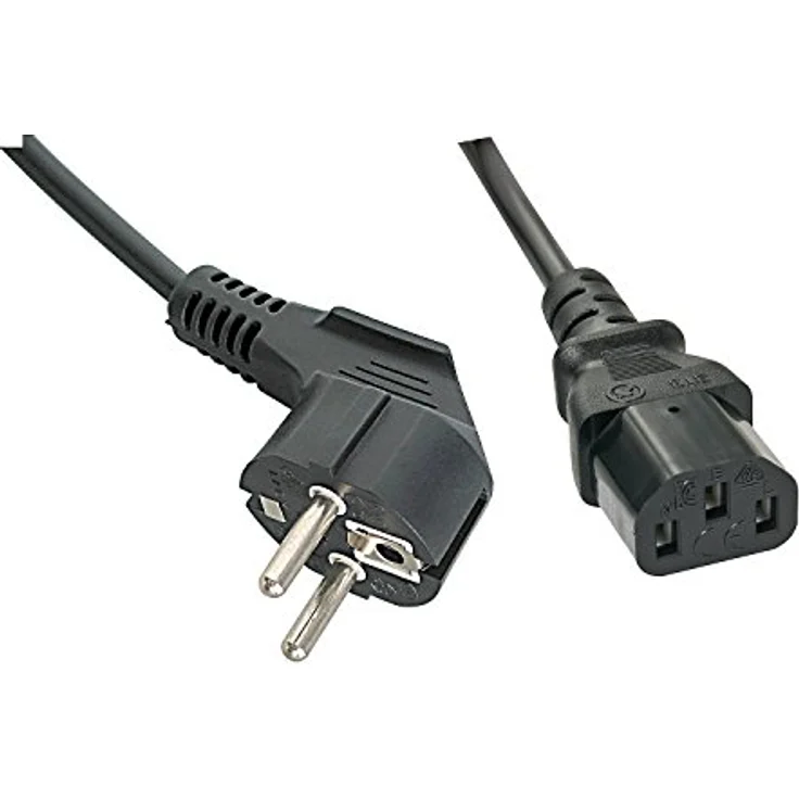 LINDY 30337 IEC-Netzkabel 5m Schuko-Winkelst. IEC320C13 – Bild 2