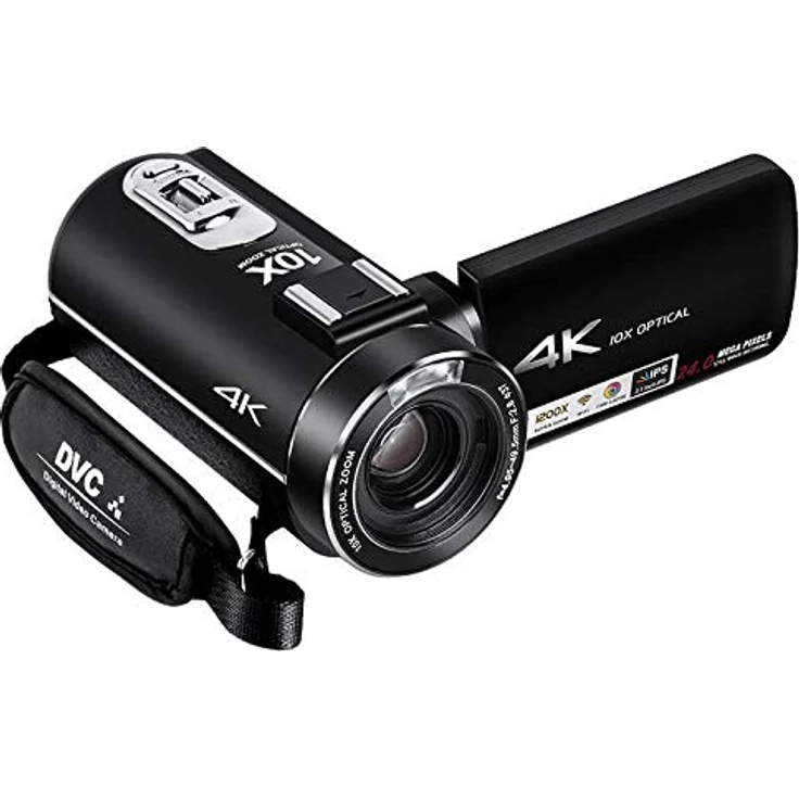 LIPA AD-C7 Camcorder 4K, Sony-Objektiv, 120-facher Zoom, Wifi, mit Stativ- und Mikrofonanschluss – Bild 1