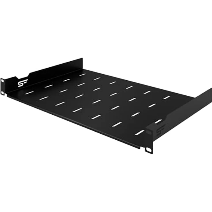 Stalflex 19 Zoll Serverschrank 1U, Hochbelastbarer Stahl, Belüftetes Rackmontage Kragarmtablett, 300mm Fachboden – Bild 1