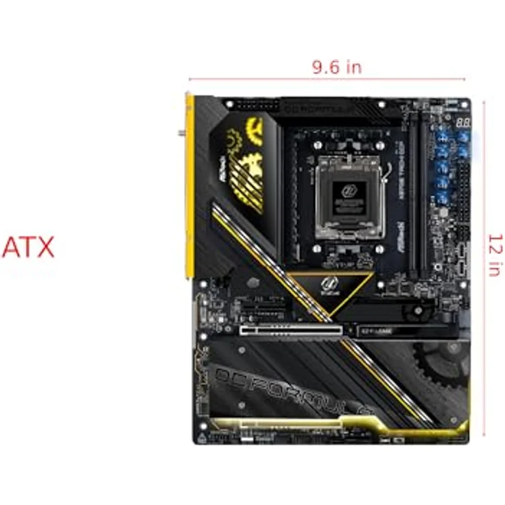 AsRock X870E Taichi OCF, AM5 ATX Mainboard mit HDMI/USB-C, DDR5 Unterstützung, integriertes WLAN (Wi-Fi 7), 10.400 MT/s – Bild 2
