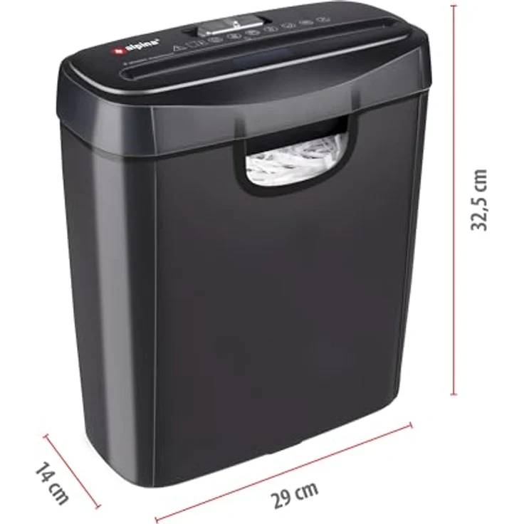 ALPINA SPORTS Aktenvernichter, Paper Shredder 230V, 190W, leistungsstark und effizient – Bild 2