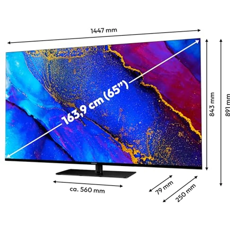 MEDION MD 865400, 65 Zoll 4K Smart TV mit Dolby Vision HDR, Dolby Atmos, Google TV, schwarz – Bild 6