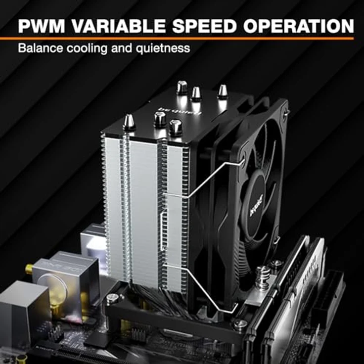 be quiet! Pure Rock Slim 3, CPU Kühler, Schwarz, kompakte Bauweise für effiziente Kühlung – Bild 6