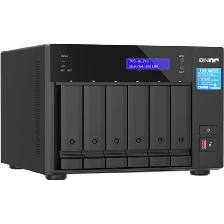 QNAP TVS-H674T-I5-32G (0 TB), NAS, Schwarz – Bild 2