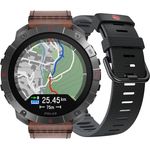 Polar Grit X2 Pro Titan: Robuste Smartwatch mit fortschrittlicher Navigation und biometrischer Messung, inklusive Lederarmband