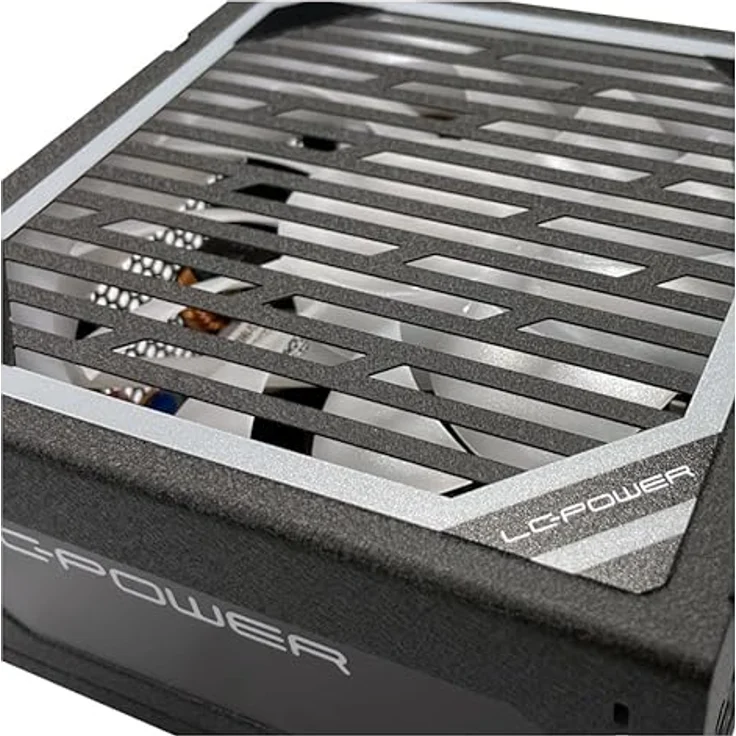 LC-POWER 750W AXT 3.1 PCIE 5.1, Super Silent Modular PSU, 80 Plus Gold, 135mm Lüfter, 5-fache Sicherheitsschutz, Schwarz für Gaming-PCs & Arbeitsstationen – Bild 5