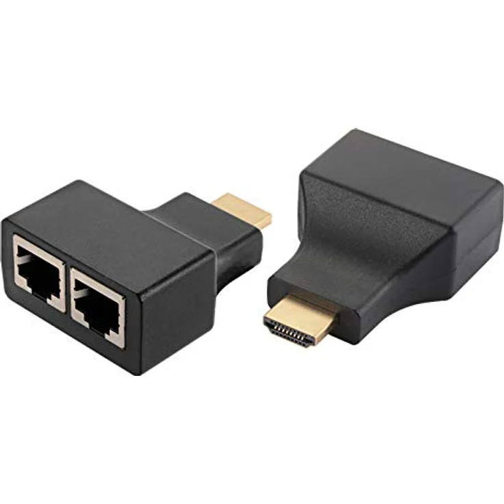 Aukson C26C HDMI zu RJ45 Extender Adapter, 30m Netzwerk LAN Ethernet Verlängerung, Unterstützt 1080p bei 60Hz, kompatibel mit Cat5e/Cat6 Kabel, Ideal für Heimkino und Präsentationen – Bild 4