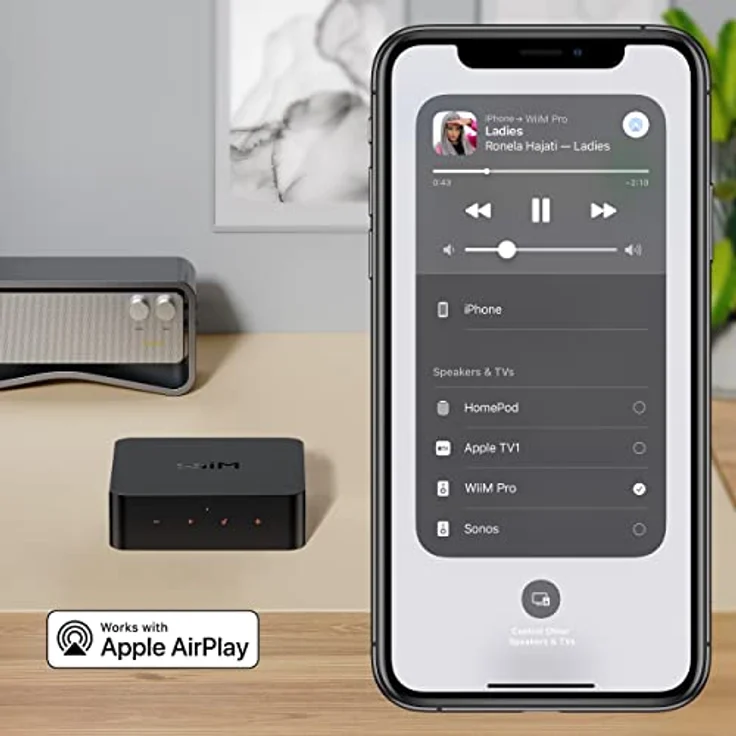 WiiM Pro AirPlay 2 Receiver, Chromecast Audio, WiFi Multiroom Streamer, funktioniert mit Alexa, Siri und Google Assistant, streamt Hi-Res Audio von Spotify, Amazon Music, Tidal und mehr – Bild 3