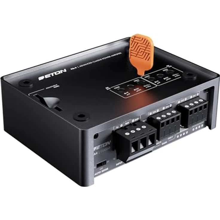 Eton PA4, 4-Kanal Micro-Verstärker, Class D Amp mit 2 x 45 + 2 x 80 Watt, Gunmetal Grey – Bild 5