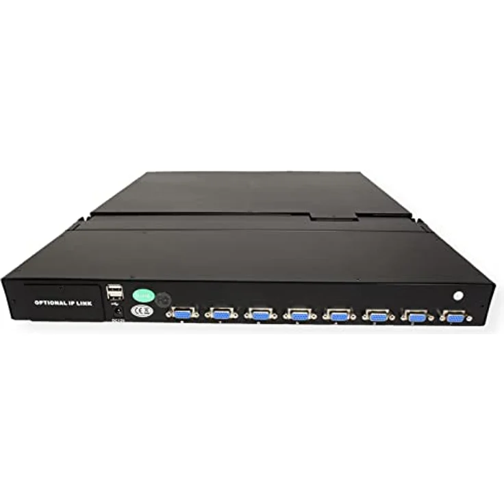 VALUE 19"-KVM-Switch, 8-Port, 48 cm (19") TFT (16:9), VGA, USB, Tastaturlayout D, Teleskopschienen, breite Handauflagefläche, Einbau in 19"-Schrank – Bild 5