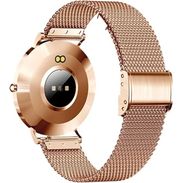 XCoast SIONA 2 Damen Smartwatch, Gratis Armband in Rosegold, Flach, 1,3 Zoll AMOLED Display, iOS und Android, Fitnesstracker, Pulsuhr, Sportmodi, Blutsauerstoff, Blutdruck, Wetter, 7 Tage Akku – Bild 2