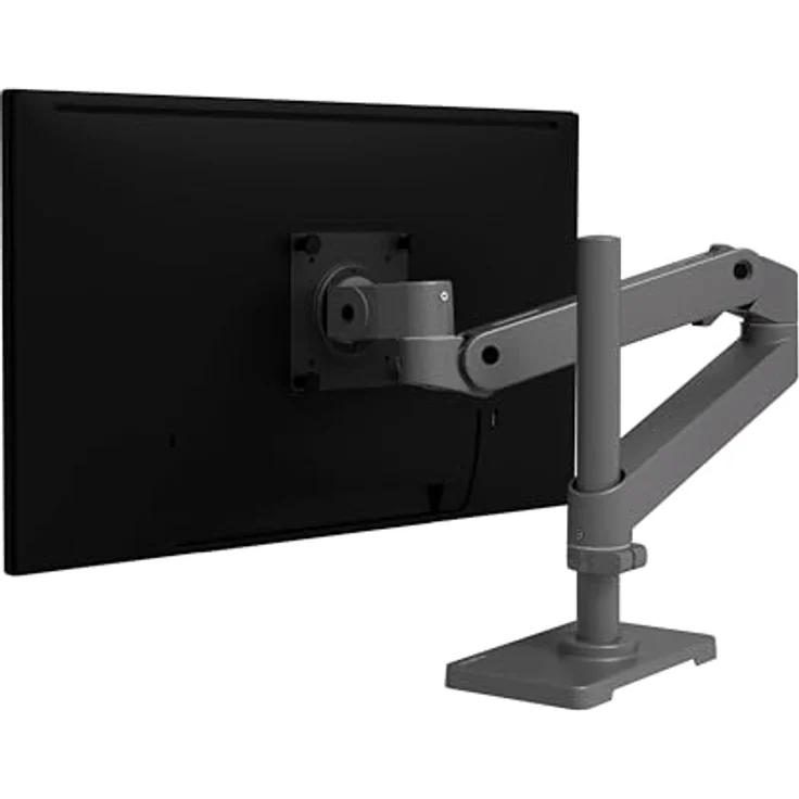 Ergotron LX Pro Monitor Arm, hohe Säule, Tischhalterung für Monitore bis 34 Zoll, Constant Force Technologie, Grau