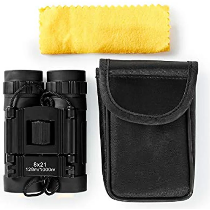NEDIS SCBI1000BK Fernglas mit 8-facher Vergrößerung, 21 mm Objektivdurchmesser, 10,5 mm Augenabstand und Sichtfeld von 128 m, schwarz – Bild 5