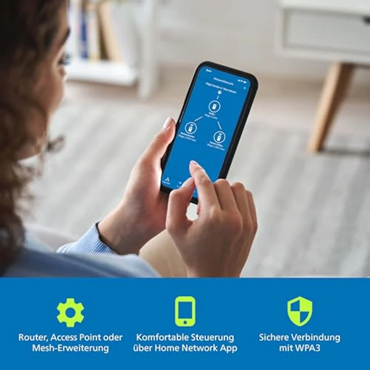 devolo WiFi 7 BE6500 Router, WLAN-Router für Glasfaser und Kabel, bis zu 6.500 Mbit/s, 2,5 Gbit/s LAN, weiß – Bild 4