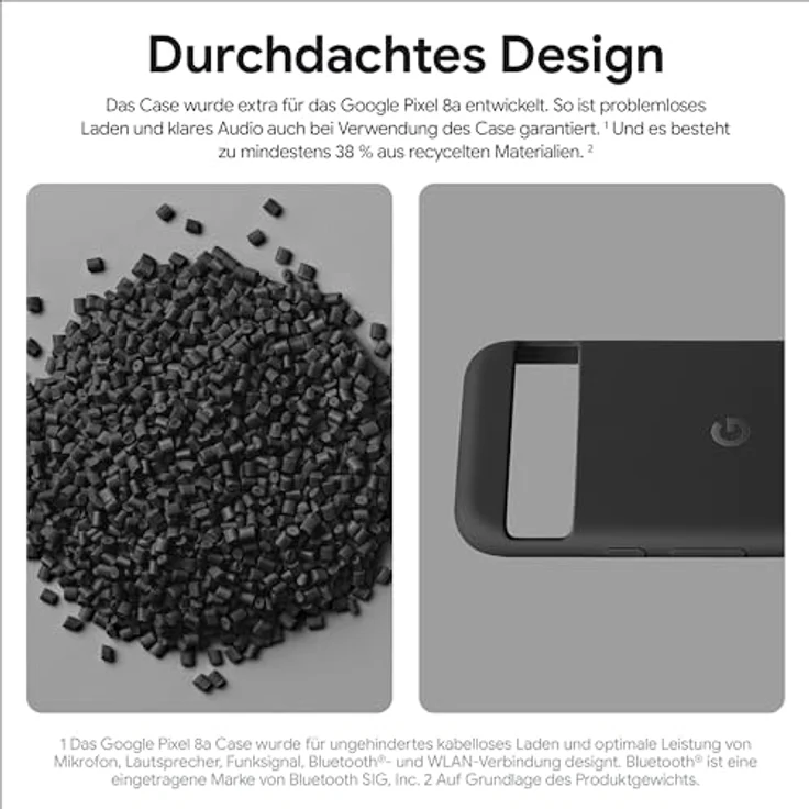 Google Pixel 8a Case – Langlebiges, fleckenabweisendes Silikon – Schutzhülle für Android-Smartphone – Porcelain – Bild 4