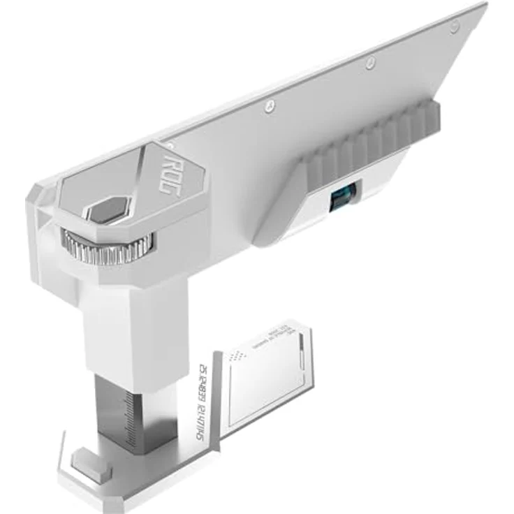 ASUS ROG Herculx Grafikkartenhalter White (Stützhöhe 72-128 mm, integriertes 3D-ARGB-Element, Aura Sync, inkl. Wasserwaage) – Bild 4