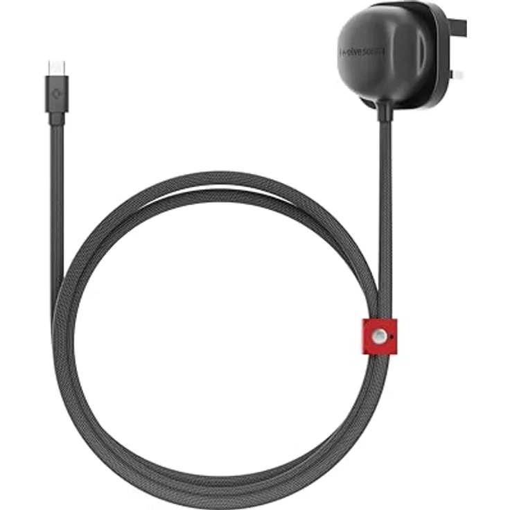 TwelveSouth PowerCord Ladegerät mit 30 W PD 3.0, 1.2m USB-C Kabel, flaches und strapazierfähiges Design