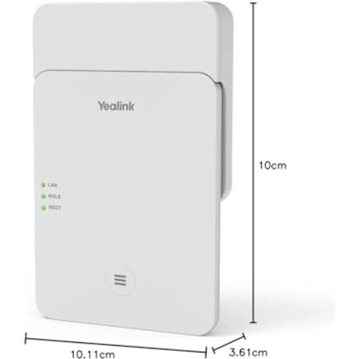 Yealink W75 Mini MC, DECT IP Mini-Multizellensystem für VoIP-Telefonie, bis zu 20 Mobilteile, HD-Sprachqualität, schnelle Bereitstellung – Bild 4