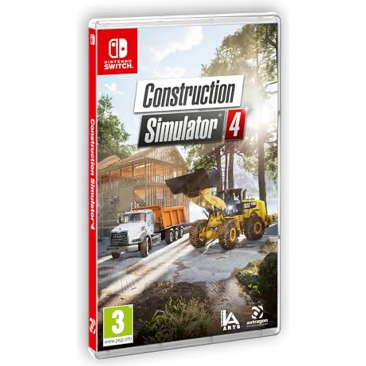 Astragon Construction Simulator 4, Nintendo Switch Spiel mit über 80 Fahrzeugen, 100 Bauaufträgen und Multiplayer-Modus für 2 Spieler – Bild 1