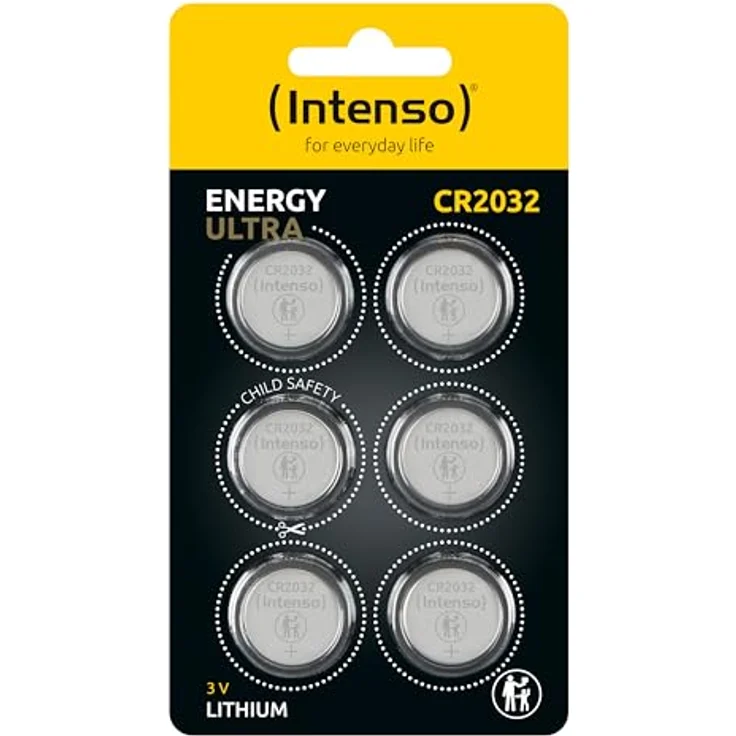 Intenso Energy Ultra Lithium Knopfzelle CR2032 6er Blister – Bild 2