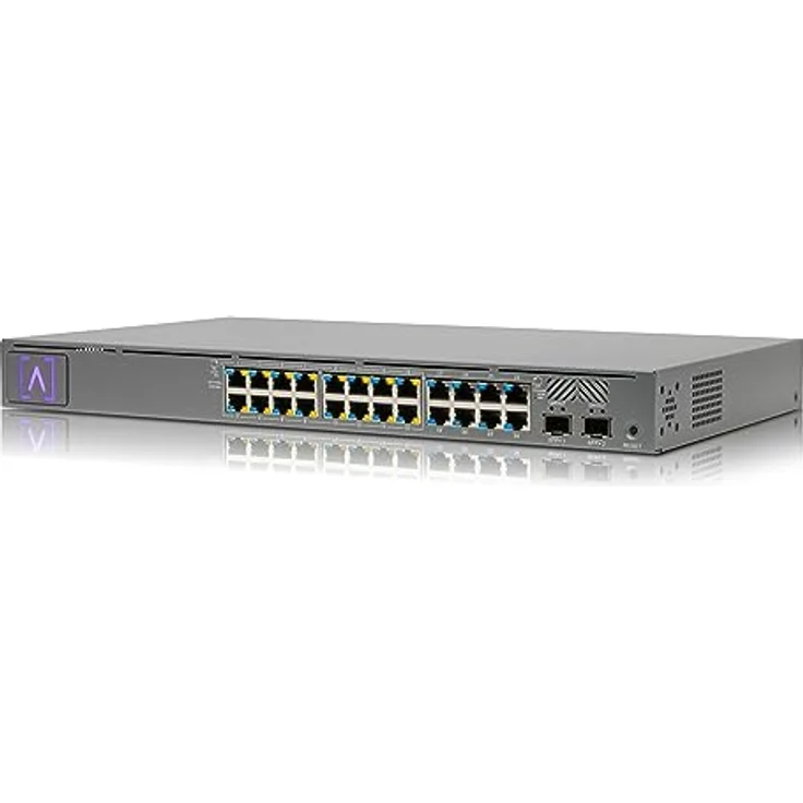 Alta Labs Switch 24-Port PoE Managed Gigabit Ethernet, W128444231 (Power Over Ethernet (PoE), 1U Graphite) – Bild 2