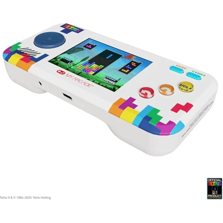 dreamGEAR Tetris Pocket Player Pro, tragbare Spielkonsole mit 2,75 Zoll hochauflösendem Farbdisplay und ergonomischem Design, betrieben über 4 AA-Batterien oder USB-C – Bild 5