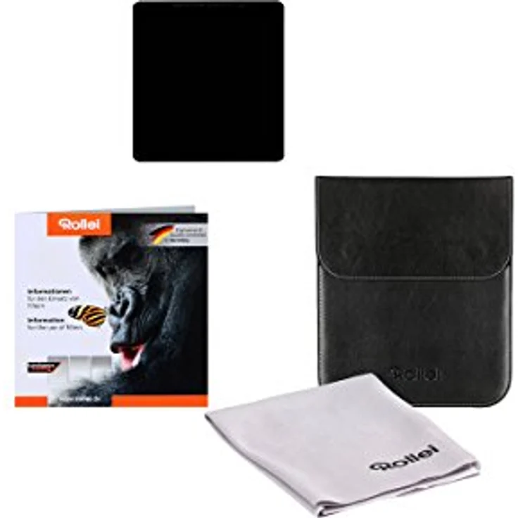 Rollei Profi Rechteckfilter Mark II - Graufilter (100x105 mm) aus Gorilla Glas - ND64 Stopper (6 Stopps/1,8) 100 mm-System – Bild 2